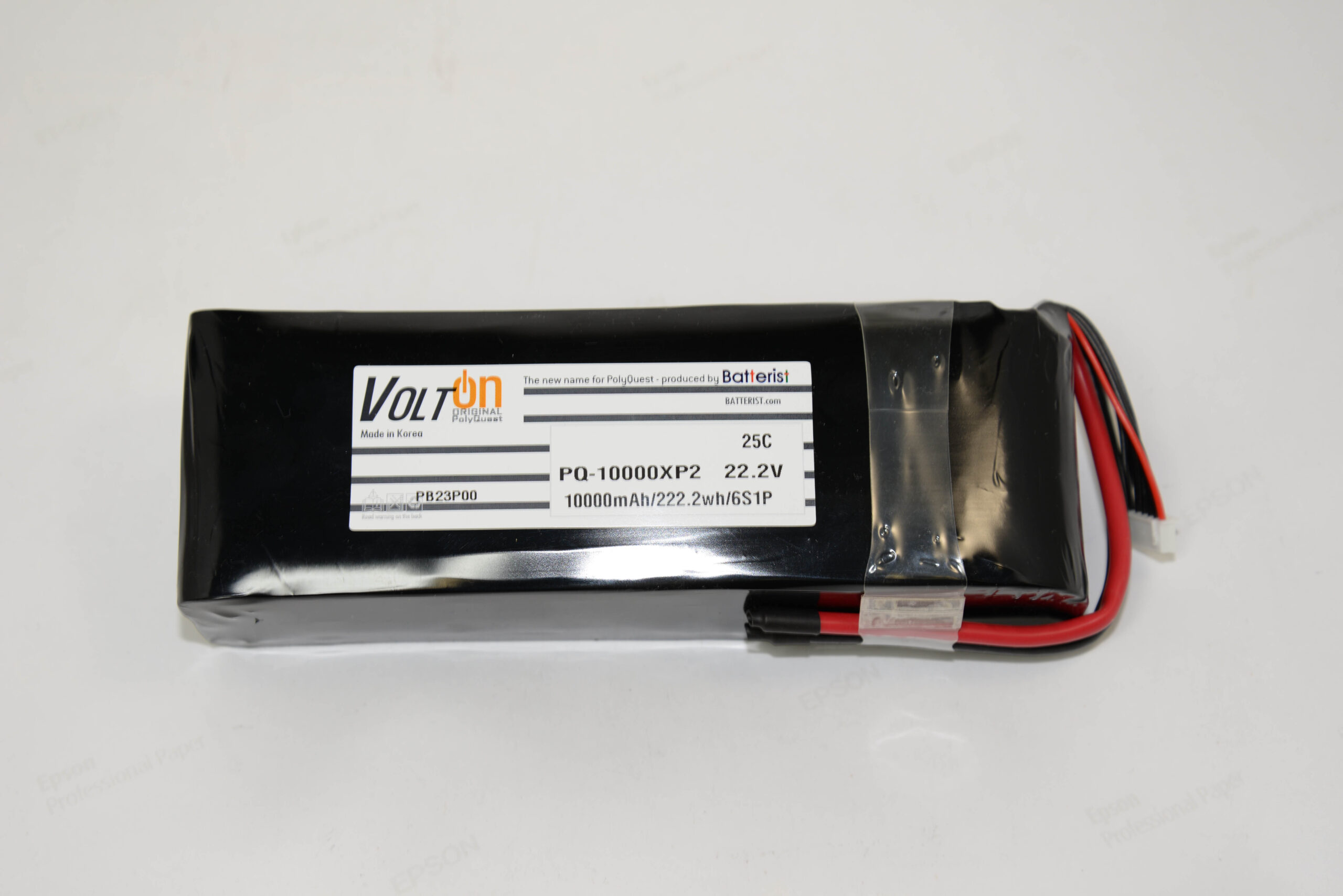 高性能ドローン対応６Ah～２２Ahリチウムポリマー電池パック