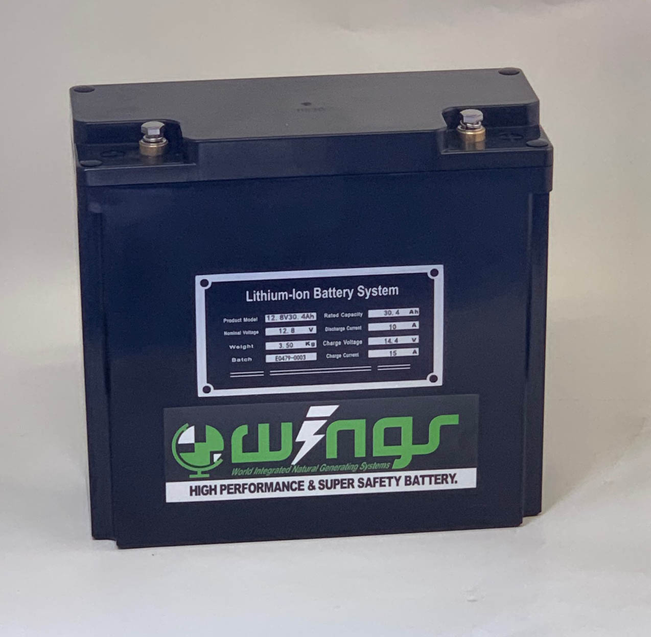 12Vdcリチウムリン酸鉄電池モジュール